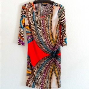 Animal Print Slip On Dress